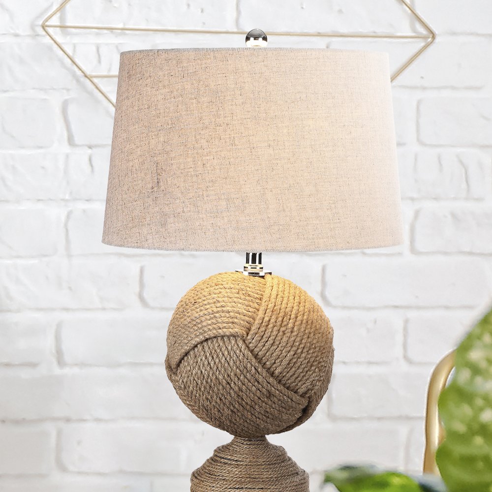 Monkeys Fist Knotted Rope Led Table Lamp. Picture 7