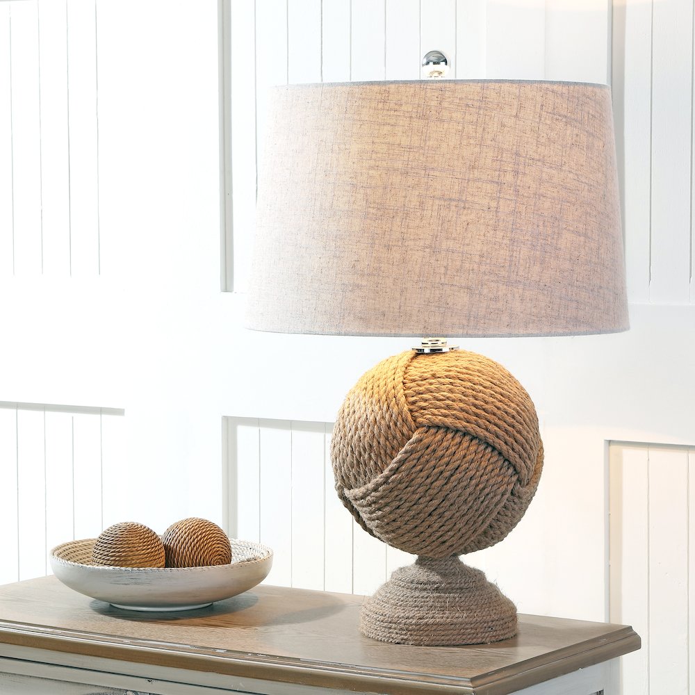 Monkeys Fist Knotted Rope Led Table Lamp. Picture 5