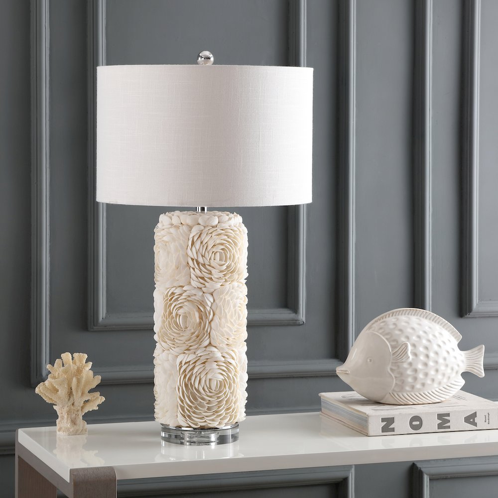 Rosette Seashell/Resin/Crystal Led Table Lamp. Picture 6