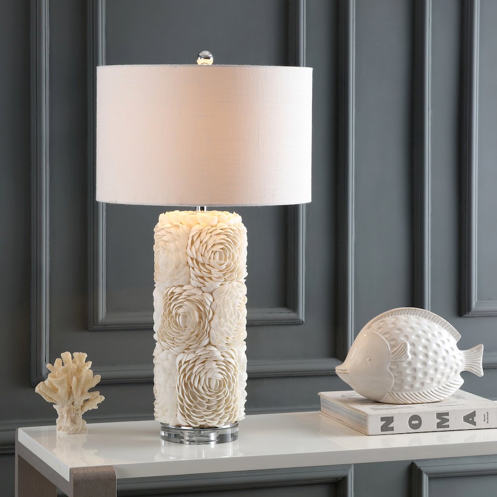 Rosette Seashell/Resin/Crystal Led Table Lamp. Picture 5