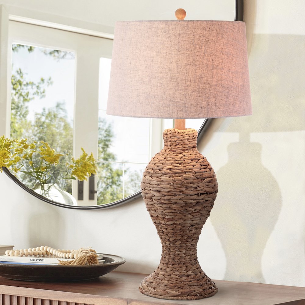 Elicia Seagrass Weave Led Table Lamp. Picture 8