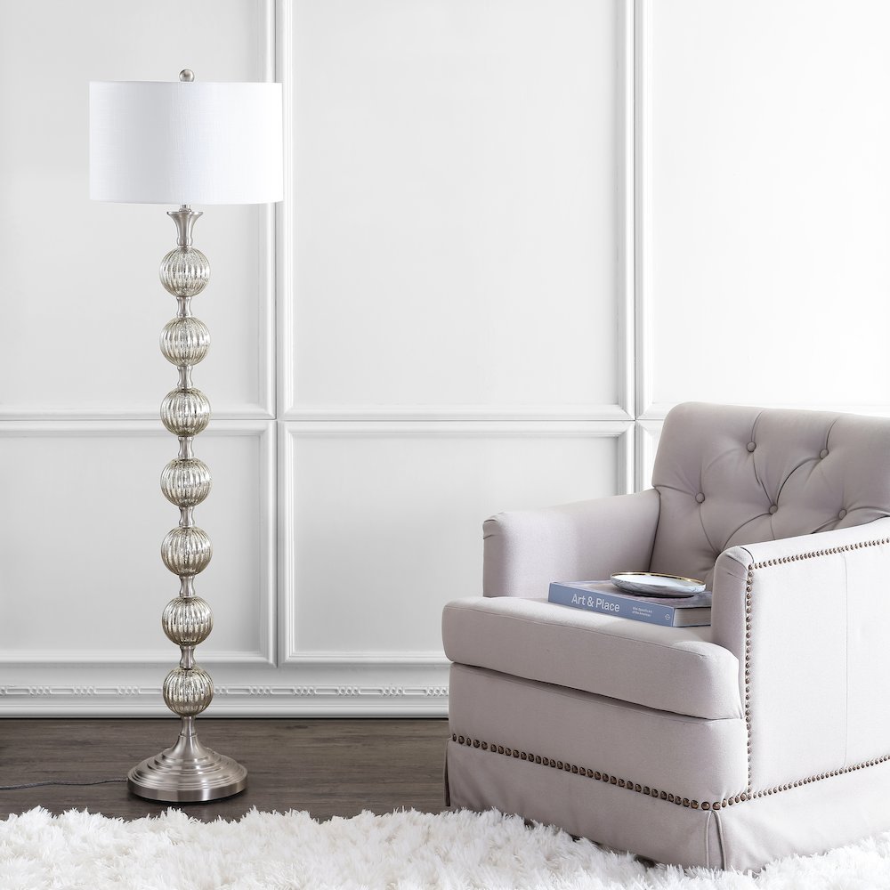 Oslo Glassmetal Led Floor Lamp. Picture 6