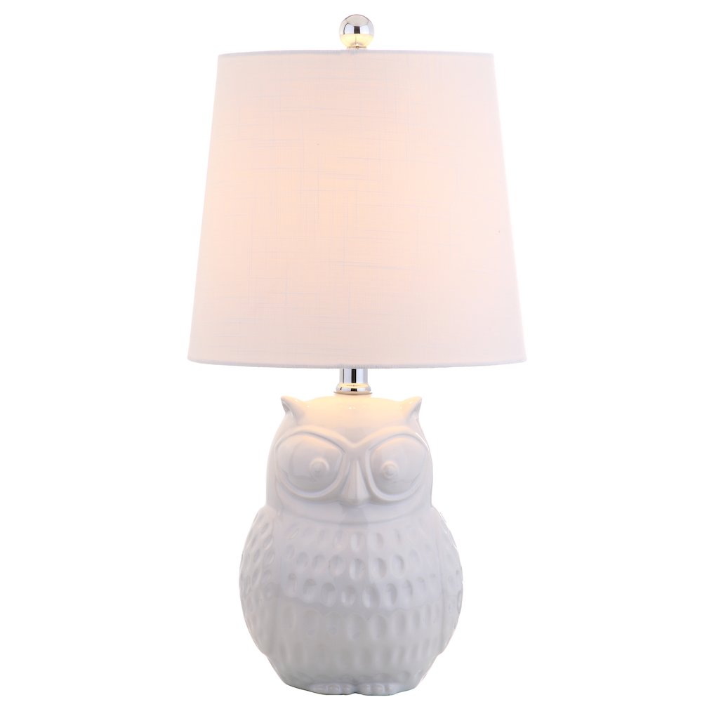 Hoot Ceramic Mini Led Table Lamp. Picture 1