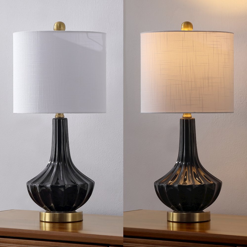 Parker Ceramic/Metal Gourd LED Table Lamp. Picture 7