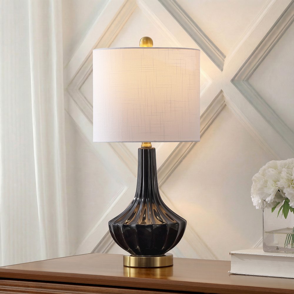 Parker Ceramic/Metal Gourd LED Table Lamp. Picture 2