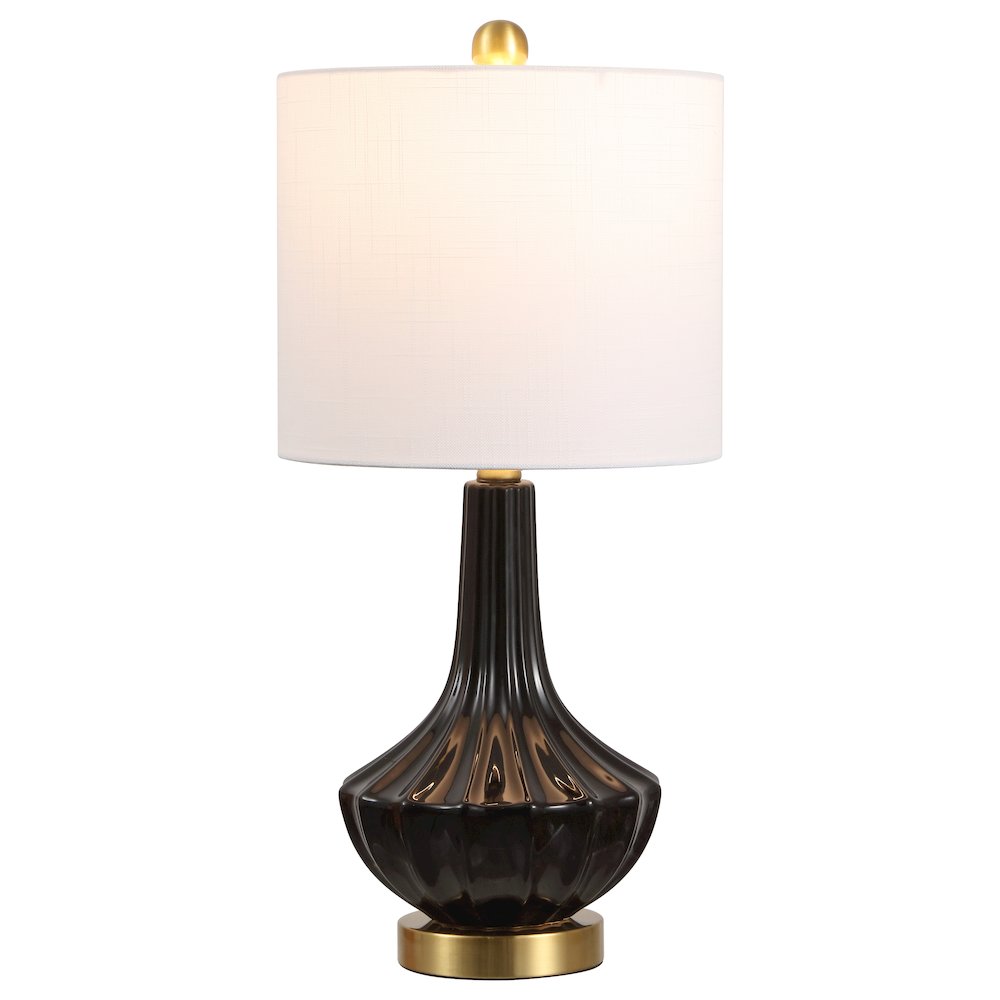 Parker Ceramic/Metal Gourd LED Table Lamp. Picture 1