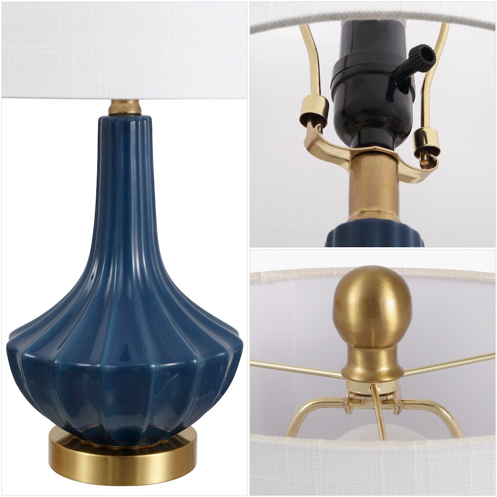 Parker Ceramic/Metal Gourd LED Table Lamp. Picture 4