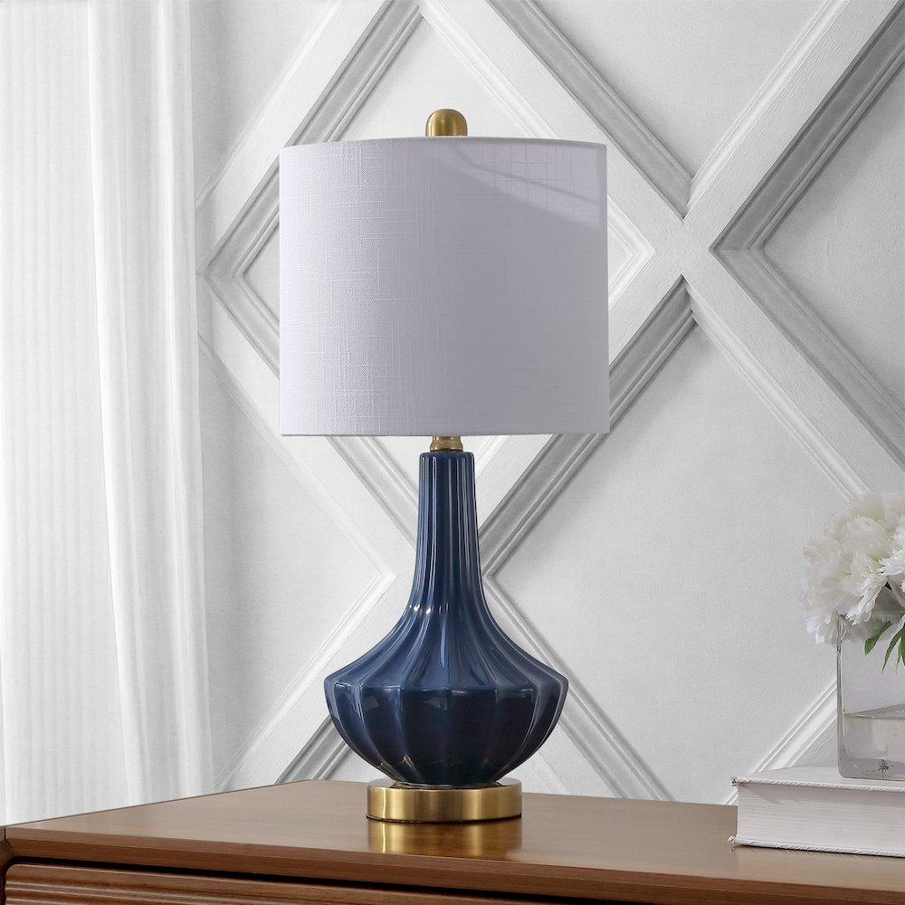 Parker Ceramic/Metal Gourd LED Table Lamp. Picture 8