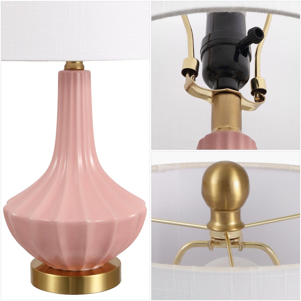 Parker Ceramic/Metal Gourd LED Table Lamp. Picture 4