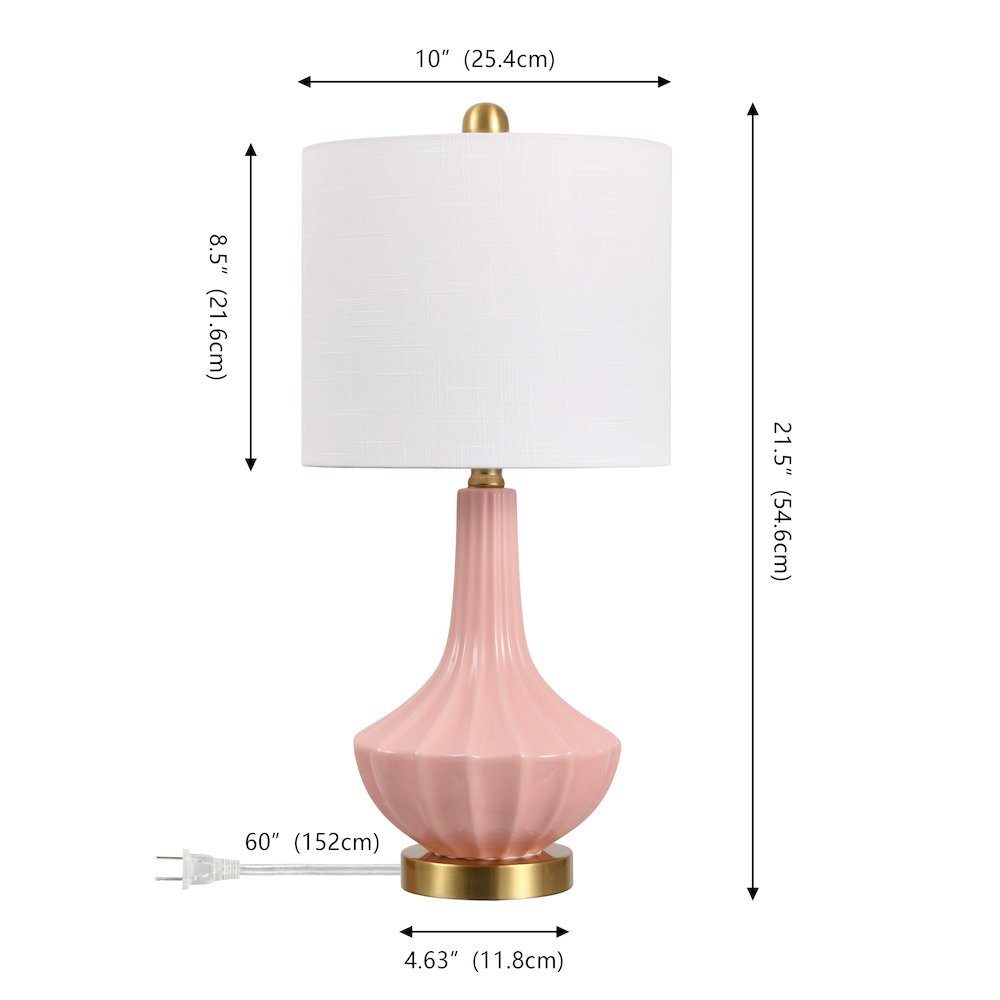 Parker Ceramic/Metal Gourd LED Table Lamp. Picture 5