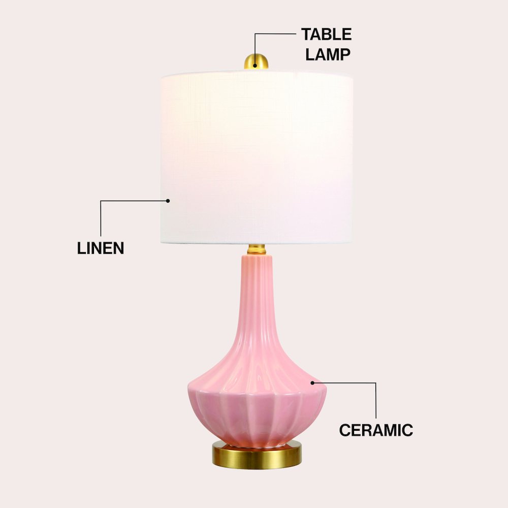Parker Ceramic/Metal Gourd LED Table Lamp. Picture 3