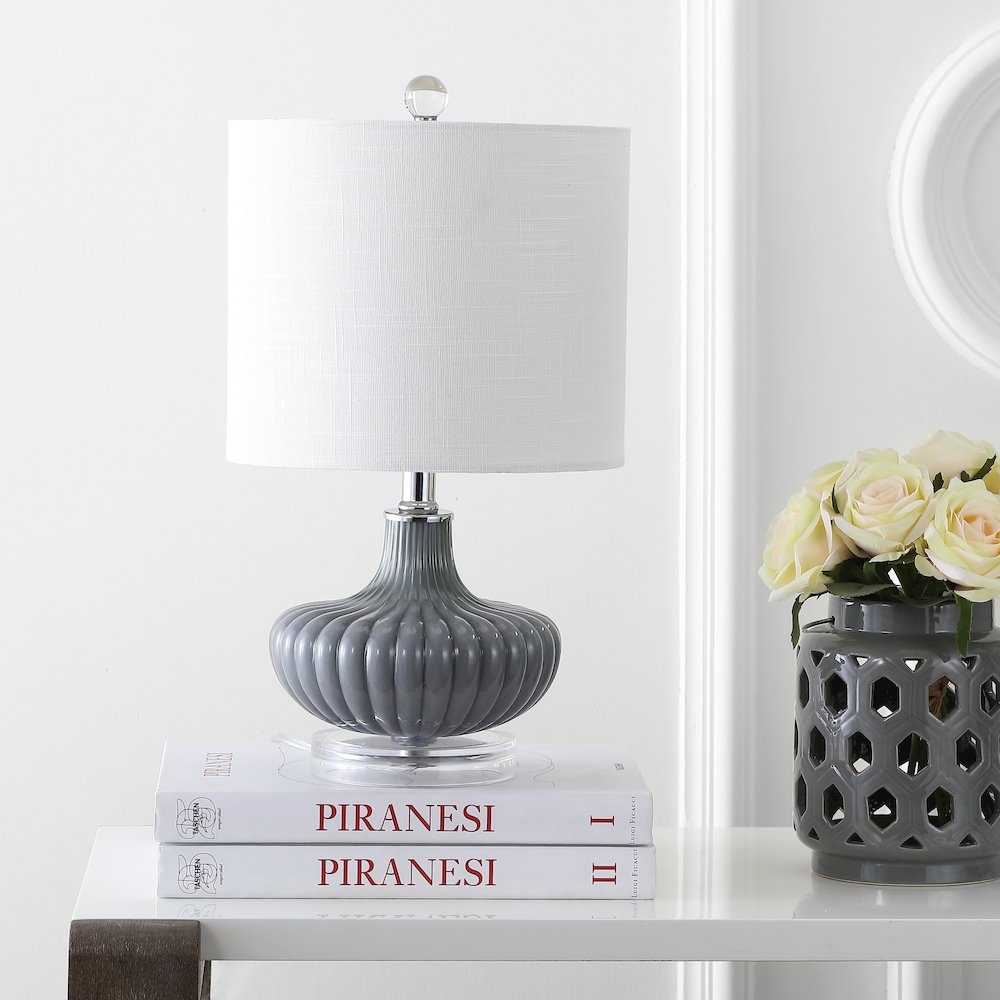 Kamille Glass And Lucite Led Table Lamp. Picture 6