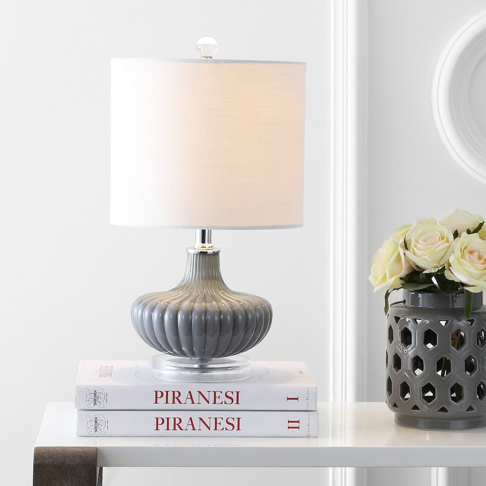 Kamille Glass And Lucite Led Table Lamp. Picture 5