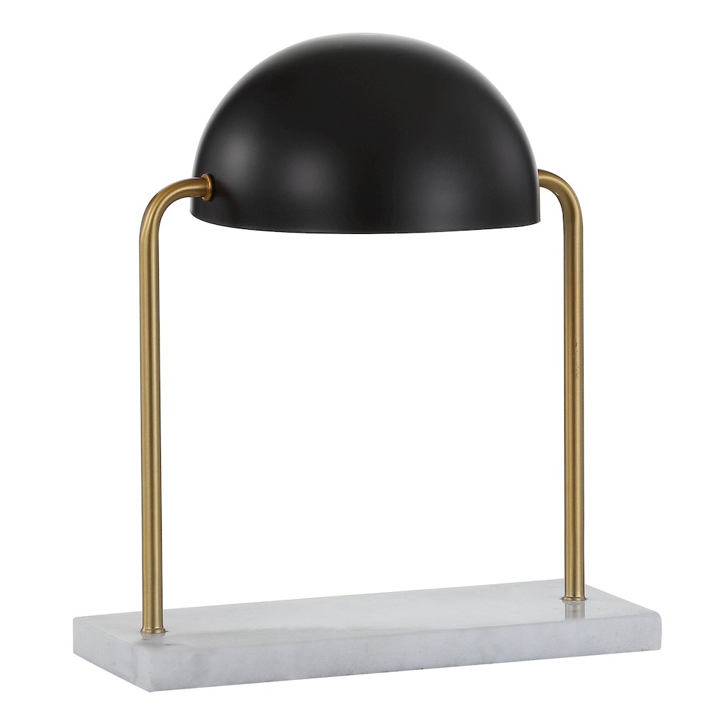 Porter Art Deco Dome Lamp With Marble Base. Picture 2
