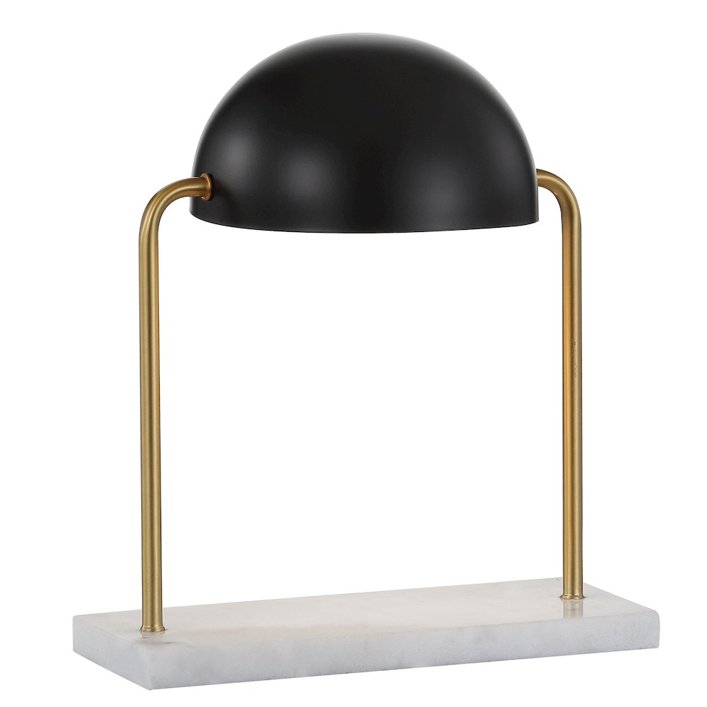 Porter Art Deco Dome Lamp With Marble Base. Picture 1