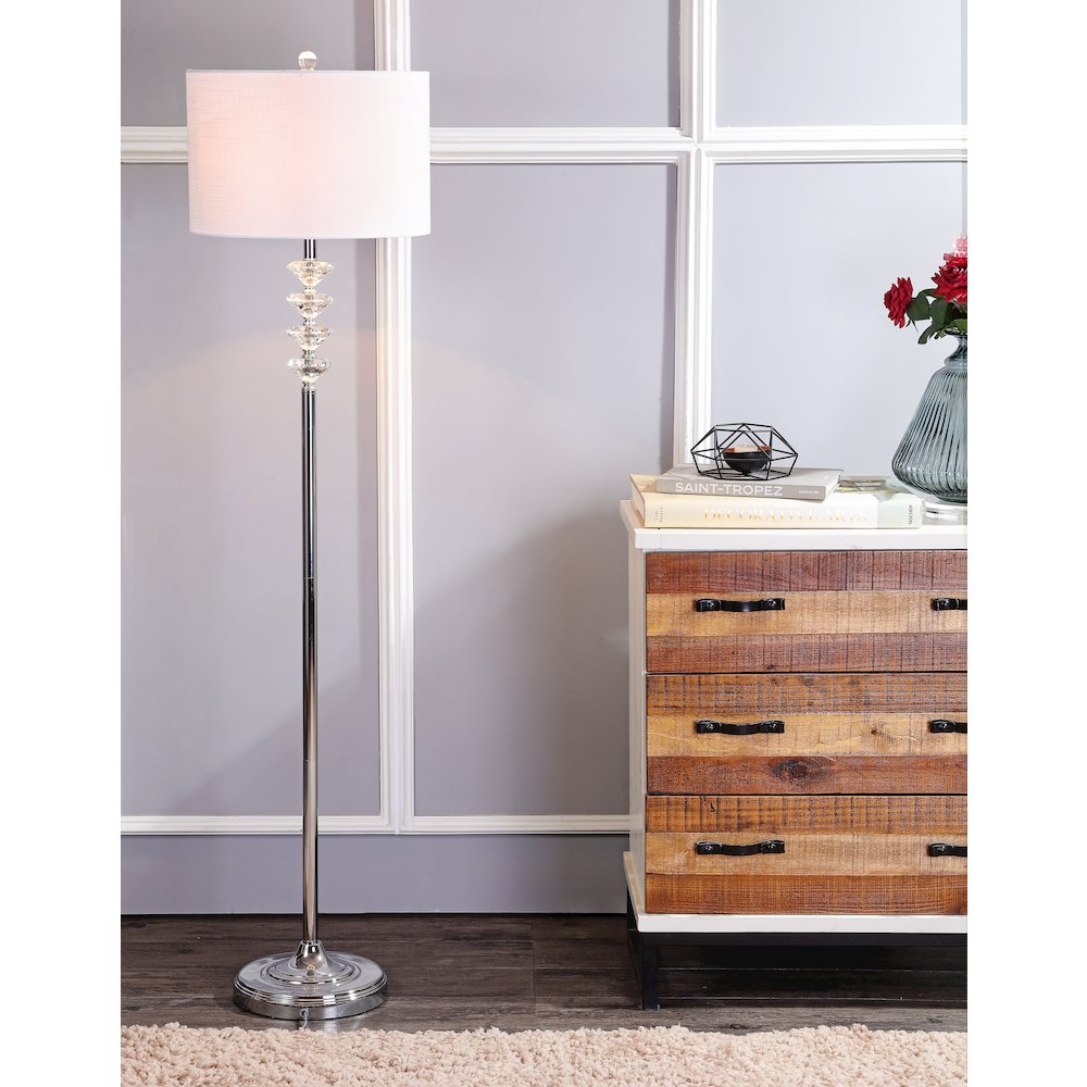 Mia Crystal/Metal Led Floor Lamp. Picture 7