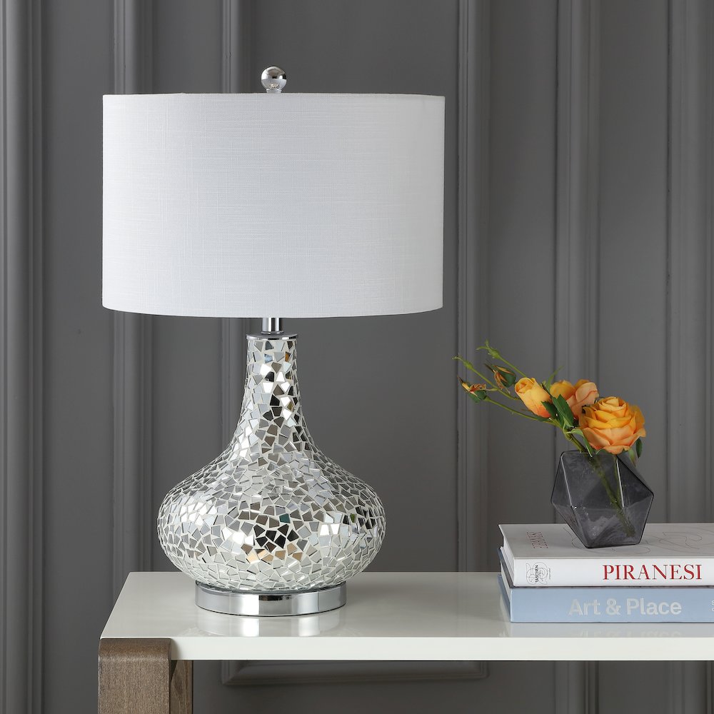 Emilia Mirrored Mosaic Led Table Lamp. Picture 6