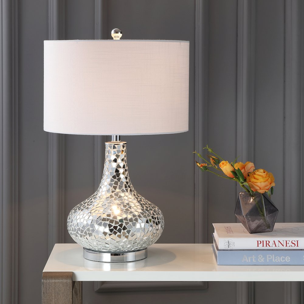 Emilia Mirrored Mosaic Led Table Lamp. Picture 5