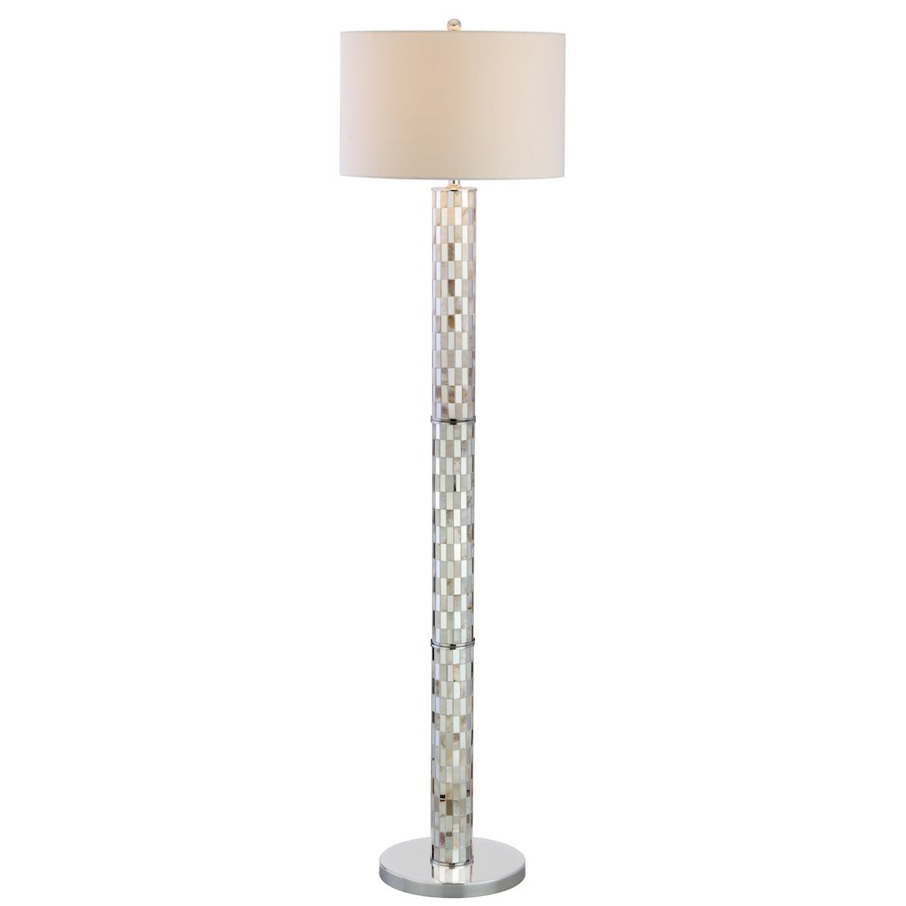 Liam Seashell Mosaic Led Floor Lamp. Picture 1