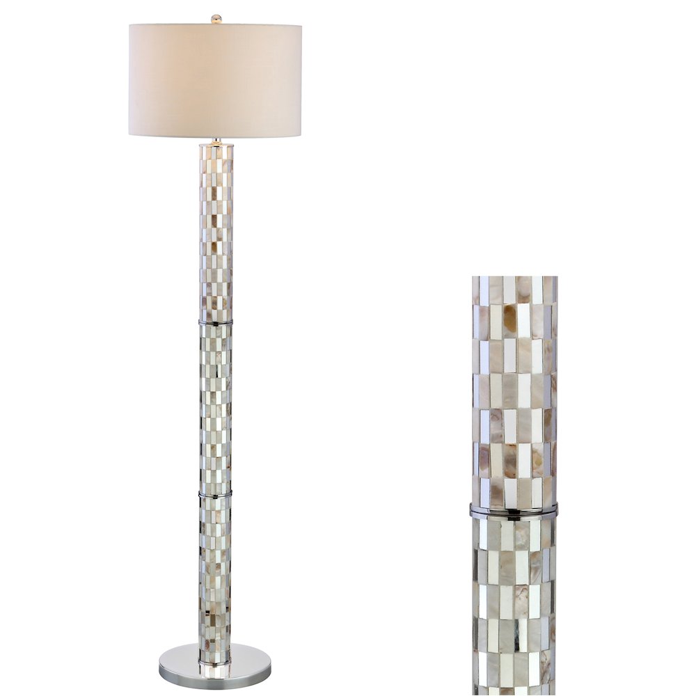 Liam Seashell Mosaic Led Floor Lamp. Picture 5