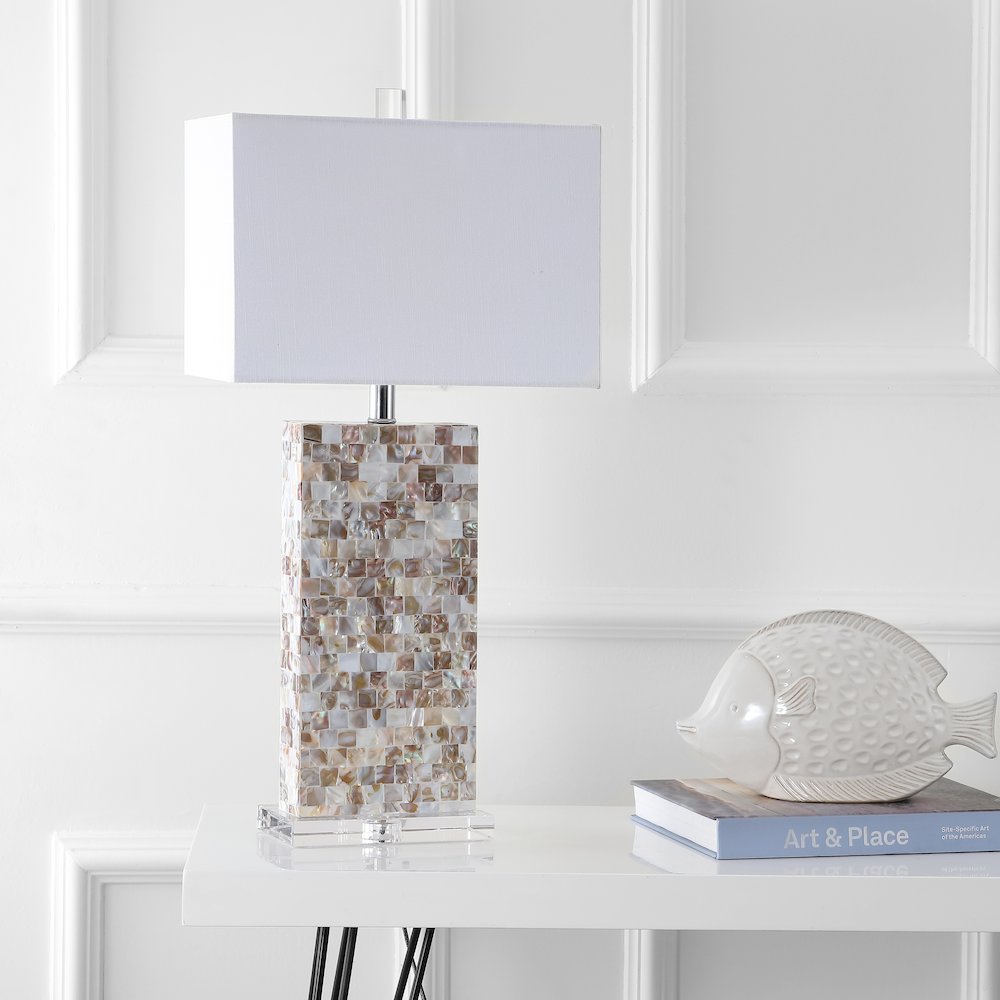 Cannon Seashell And Crystal Led Table Lamp. Picture 6