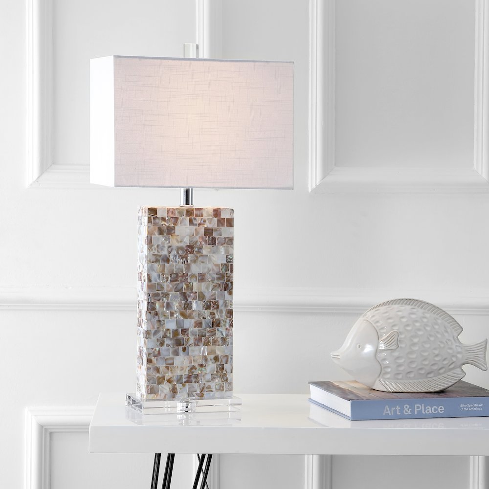 Cannon Seashell And Crystal Led Table Lamp. Picture 5