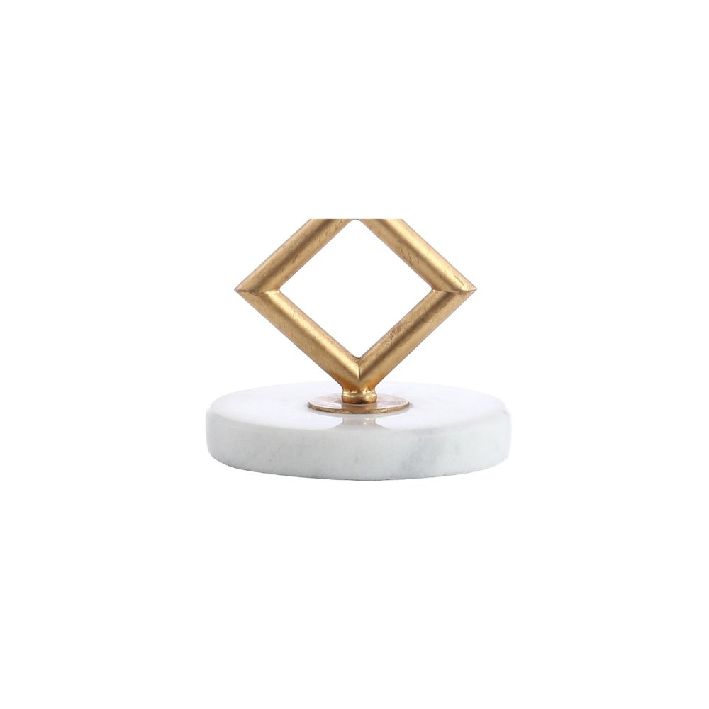 Diamante Modern Gilt Metal With Marble Base Led Table Lamp. Picture 4