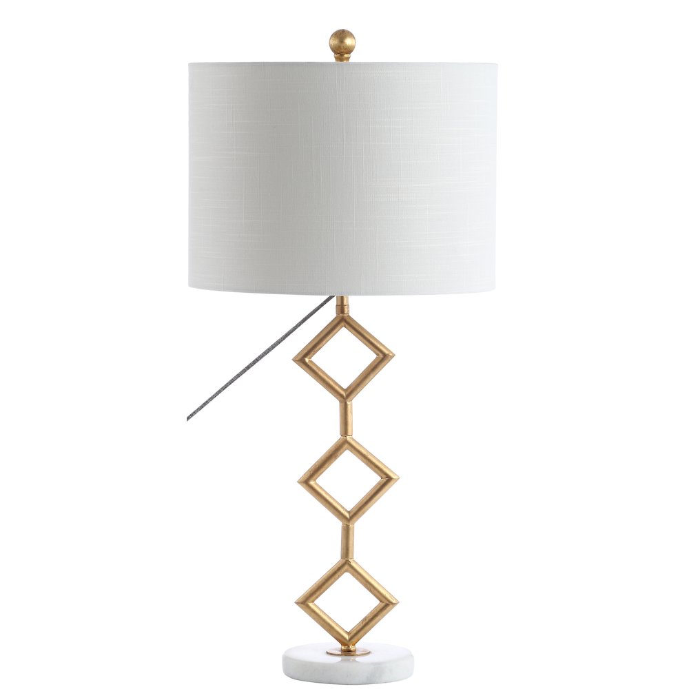Diamante Modern Gilt Metal With Marble Base Led Table Lamp. Picture 2