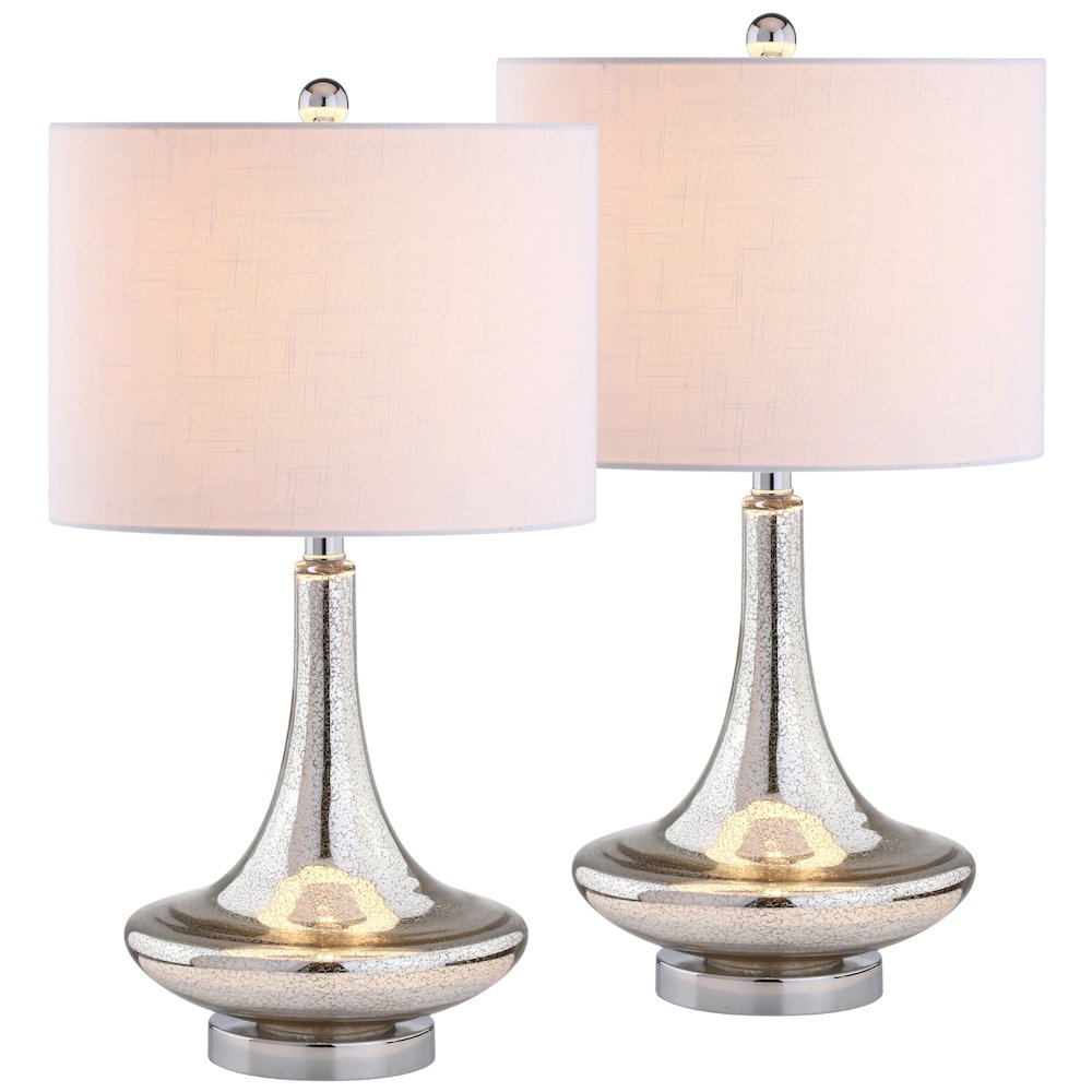 Cecile Glass Teardrop Led Table Lamp (Set Of 2). Picture 1
