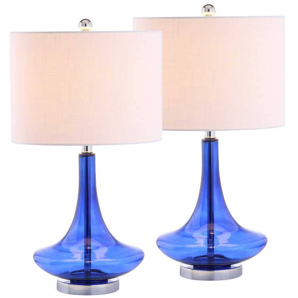 Cecile Glass Teardrop Led Table Lamp (Set Of 2). Picture 1