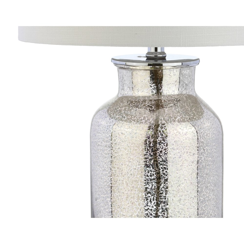 Emilia Trellis Pattern Glass Led Table Lamp. Picture 3