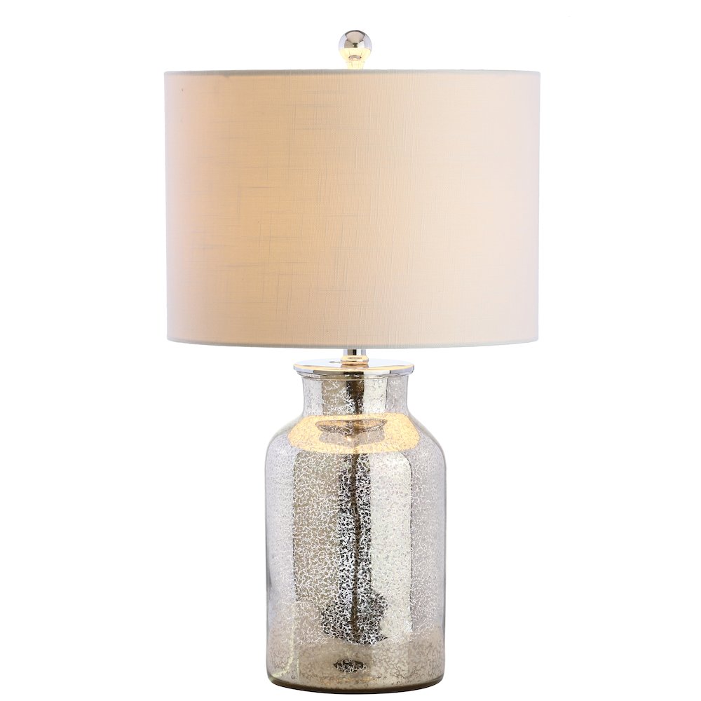 Emilia Trellis Pattern Glass Led Table Lamp. Picture 1
