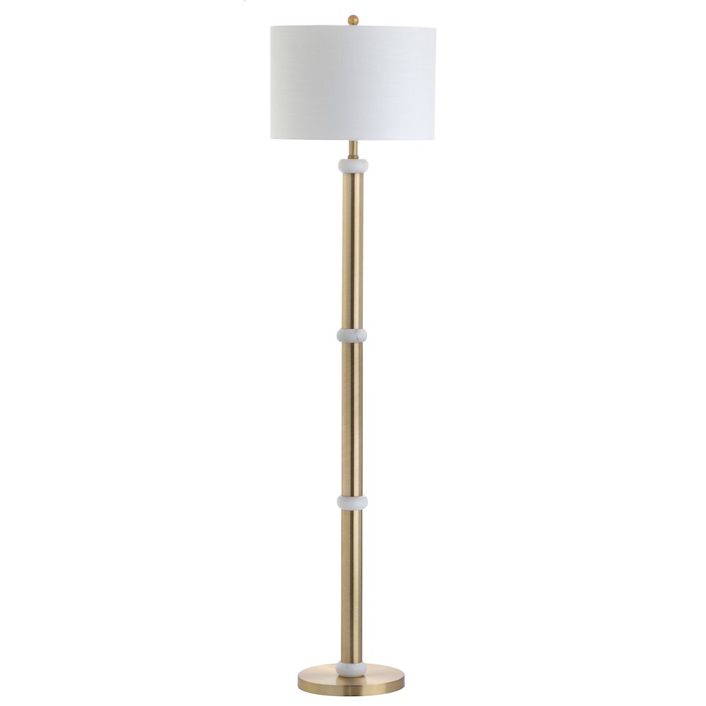 Gregory Metal/Marble Led Floor Lamp. Picture 2