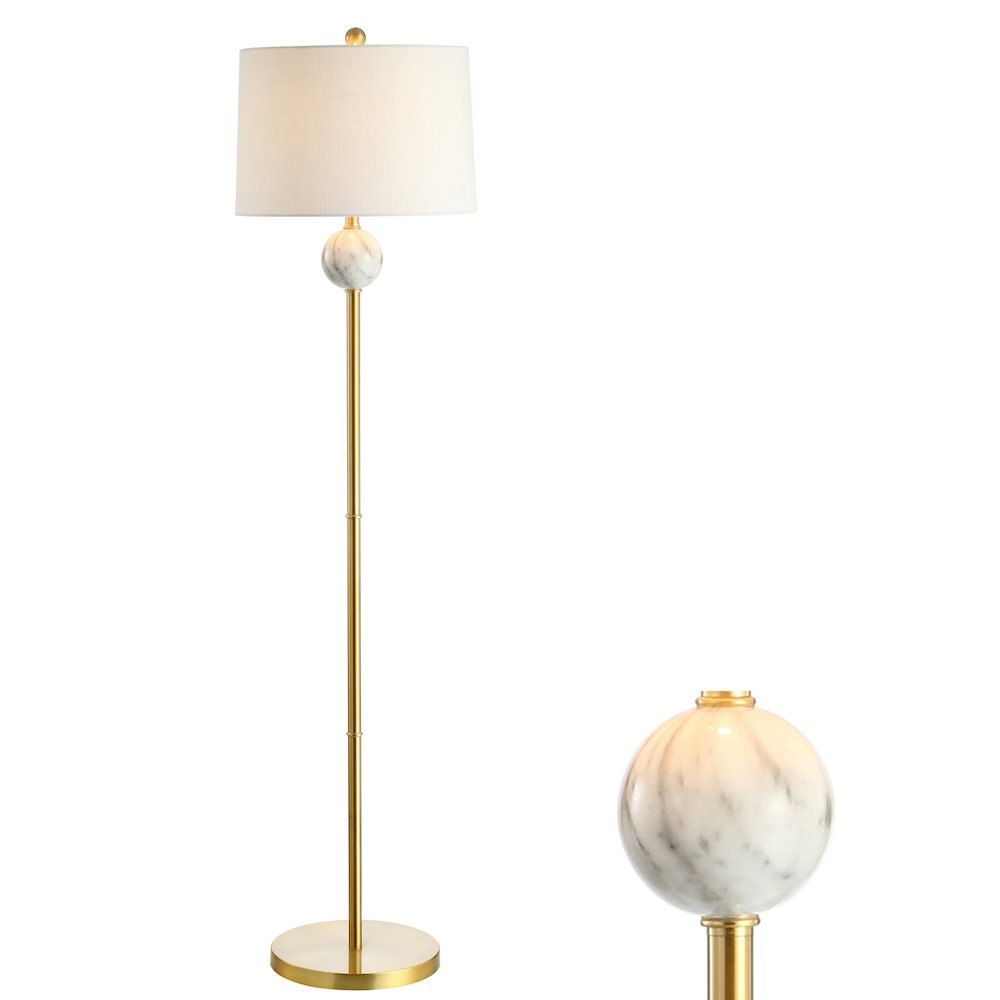 Vaughn Modern Metal/Resin Led Floor Lamp. Picture 7
