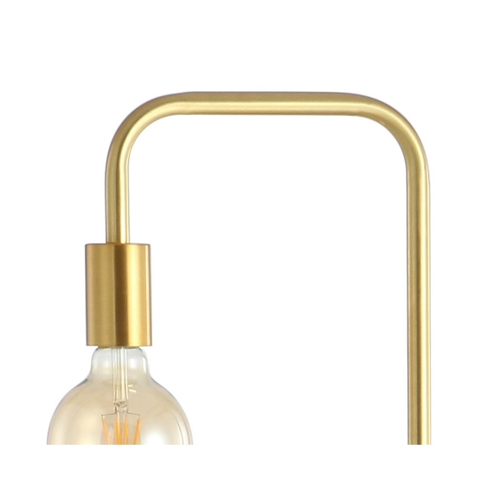Vega Minimalist Edison Metal/Marble Floor Lamp. Picture 3