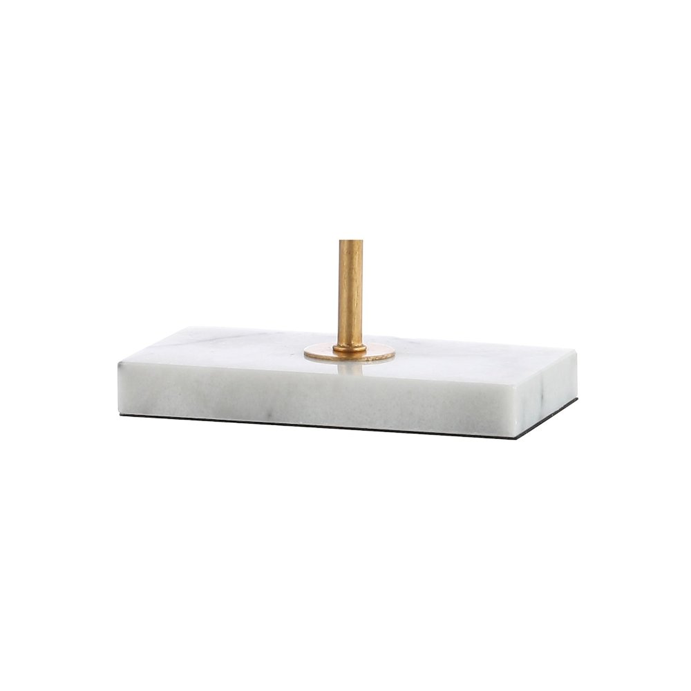 Haines Modern Circle Marble/Metal Led Table Lamp. Picture 4