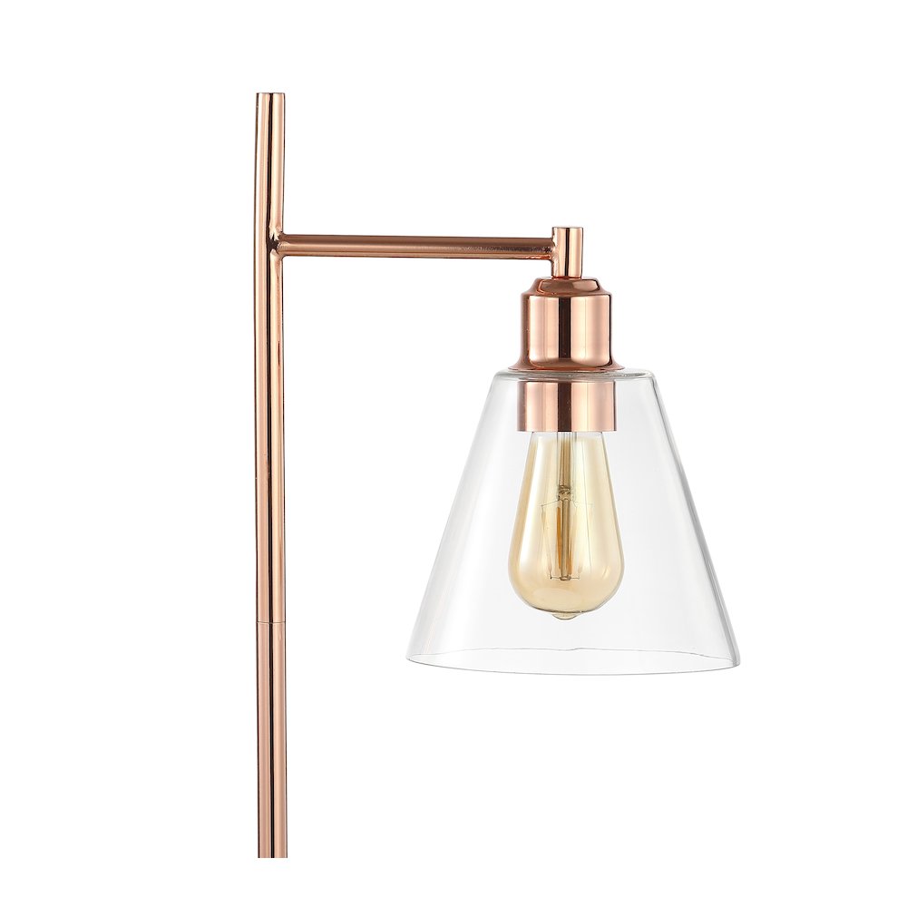 Lorena Modern Glam Metal/Marble Led Table Lamp. Picture 3