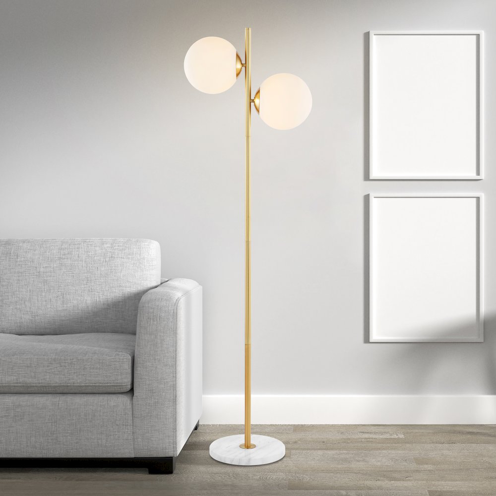 Oscar Modern Parisian Candlestick Iron Led Floor Lamp. Picture 7