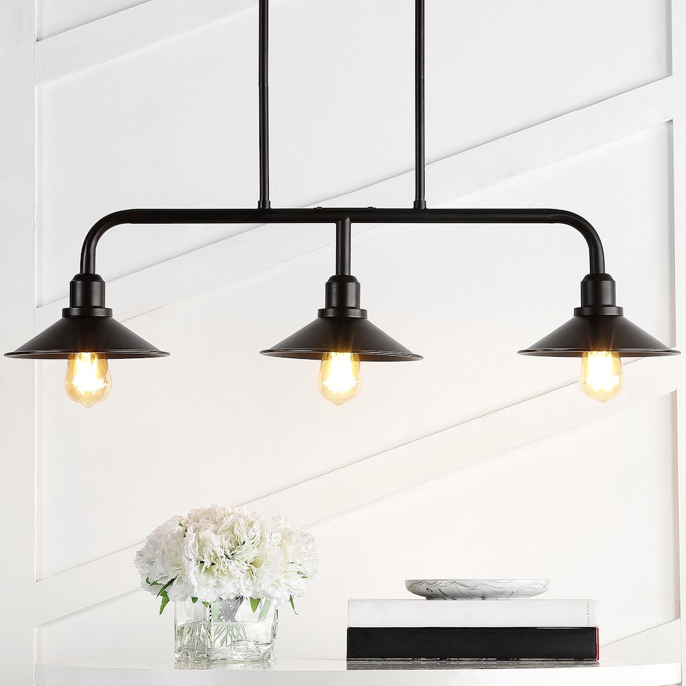 Cade Metal Farmhouse Industrial Led Pendant. Picture 12