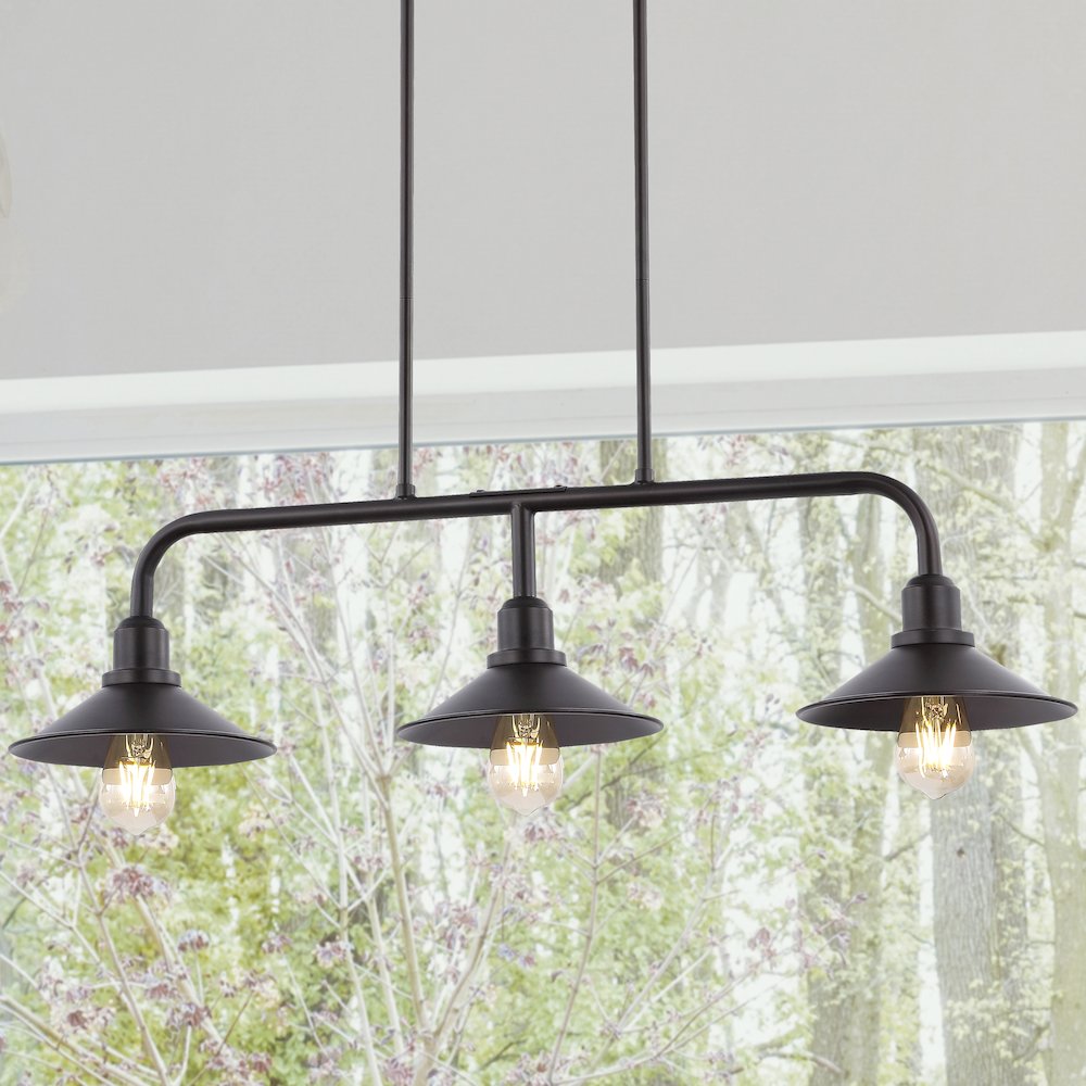 Cade Metal Farmhouse Industrial Led Pendant. Picture 13