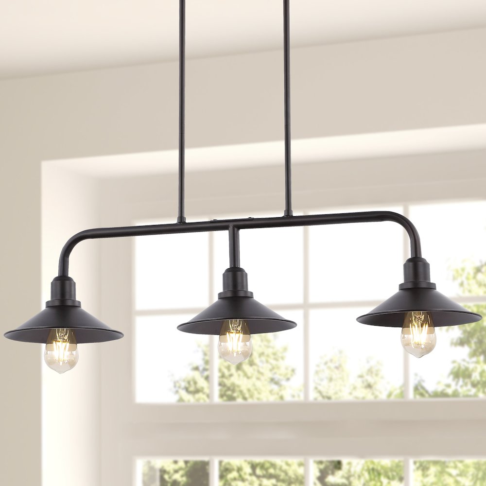Cade Metal Farmhouse Industrial Led Pendant. Picture 14