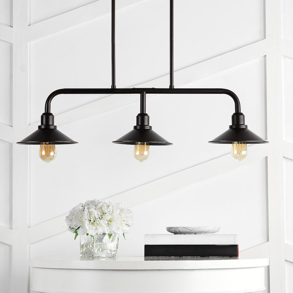 Cade Metal Farmhouse Industrial Led Pendant. Picture 9