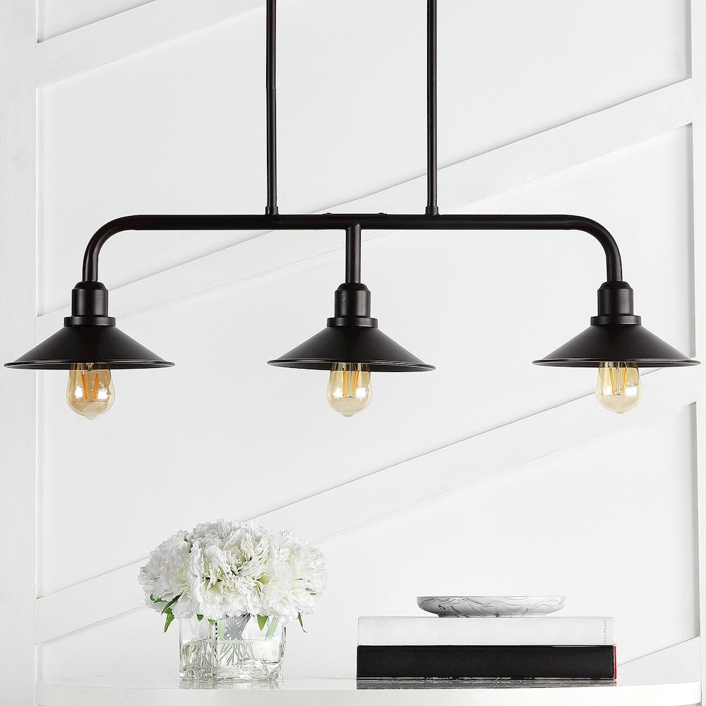 Cade Metal Farmhouse Industrial Led Pendant. Picture 10