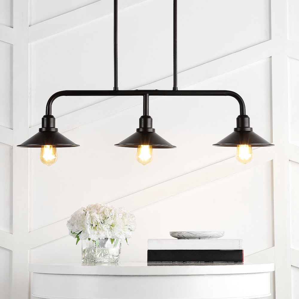 Cade Metal Farmhouse Industrial Led Pendant. Picture 8