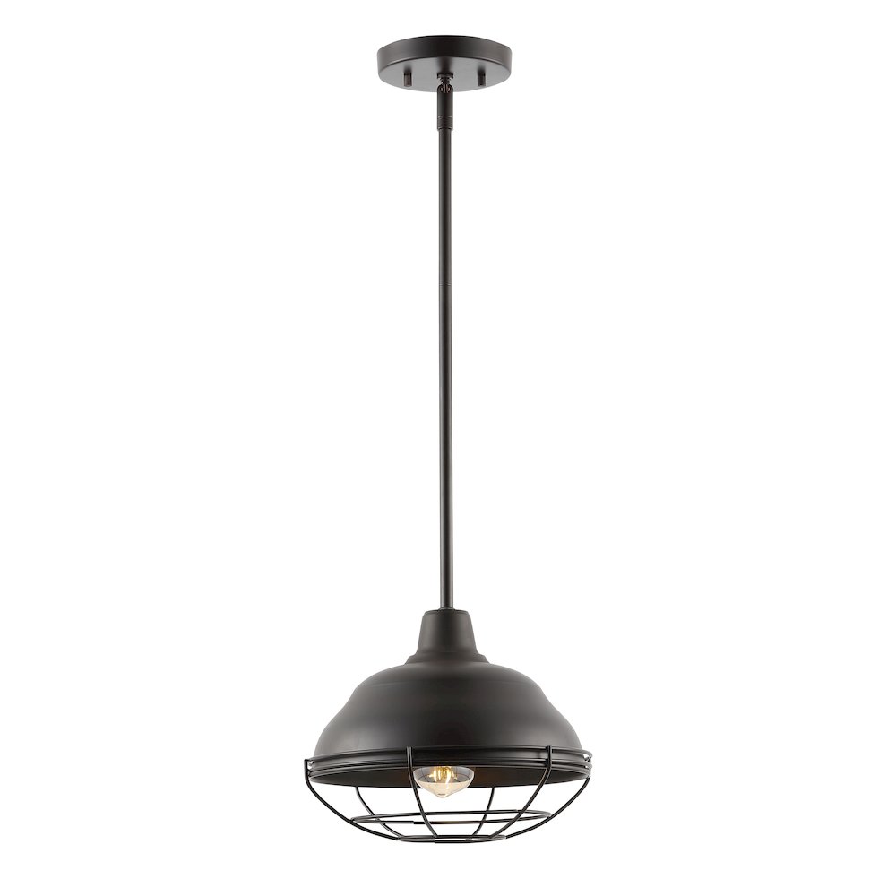 Levi Industrial Farmhouse Iron Led Pendant. Picture 7