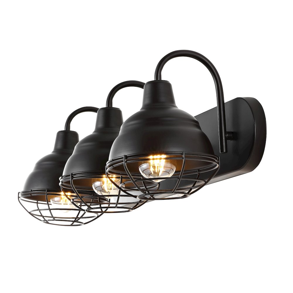 Levi Industrial Farmhouse Iron Led Vanity. Picture 7