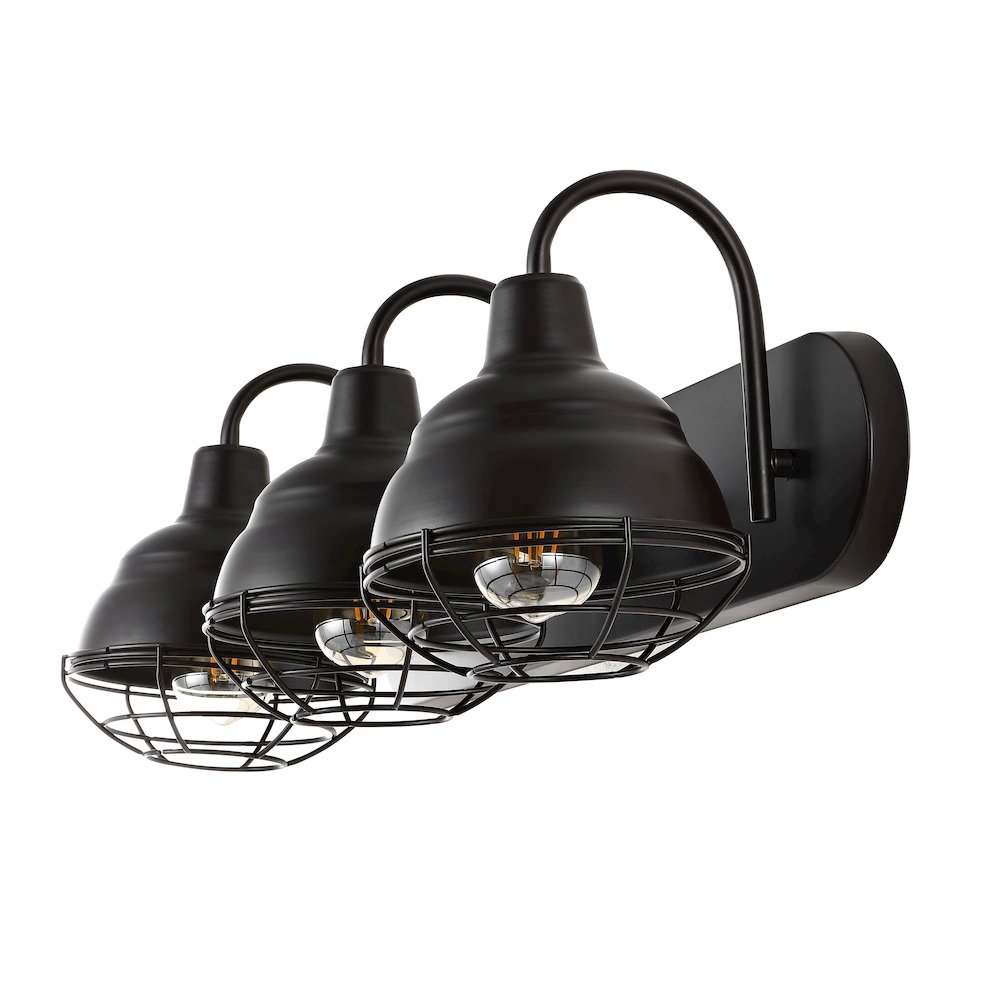 Levi Industrial Farmhouse Iron Led Vanity. Picture 2