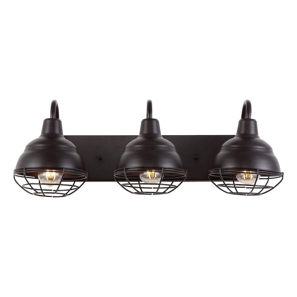 Levi Industrial Farmhouse Iron Led Vanity. Picture 1
