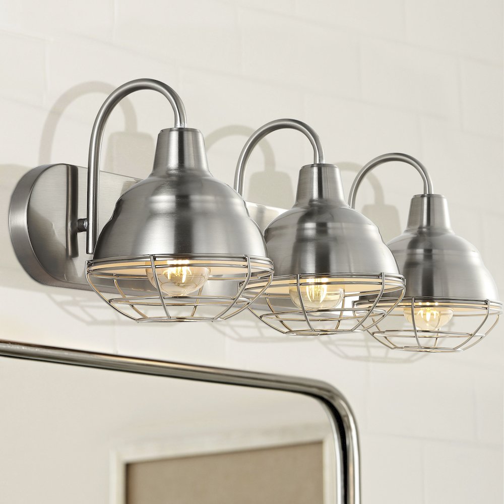 Levi Industrial Farmhouse Iron Led Vanity. Picture 9