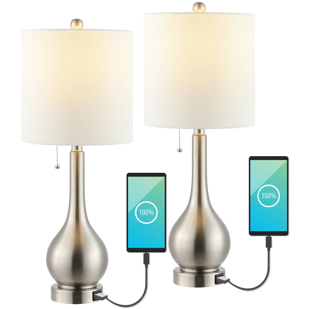 Tyler Modern Classic Gourd Iron Led Table Lamp. Picture 1